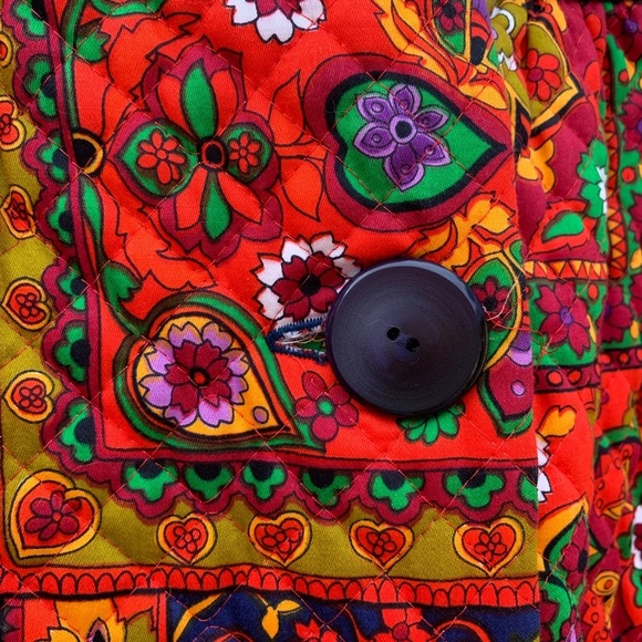 Vintage Skirt Hippy Mod 70s Homemade Skirt Quilted Maxi Medallion - Picture 3 of 15